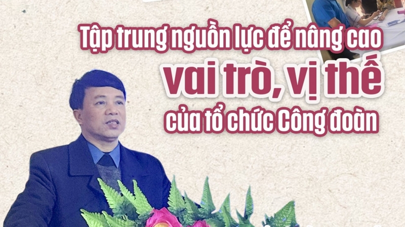 Tập trung nguồn lực để nâng cao vai trò, vị thế của tổ chức Công đoàn