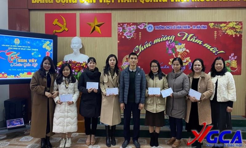 Công đoàn Trường THCS Lê Văn Thiêm có nhiều hoạt động ý nghĩa đầu xuân năm mới 2023