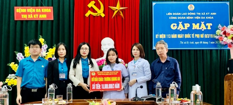 CĐ Bệnh viện Đa khoa thị xã Kỳ Anh: Nhiều hoạt động nhân kỷ niệm Ngày Quốc tế Phụ nữ 8/3