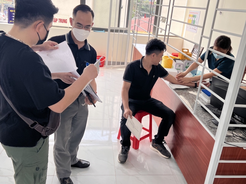CĐCS Công ty TNHH Khí hóa lỏng Miền Trung phối hợp khám sức khỏe định kỳ cho người lao động