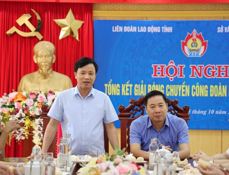 Tổng kết Giải bóng chuyền Công đoàn Hà Tĩnh năm 2023