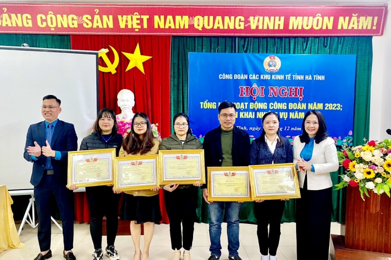 Công đoàn các Khu kinh tế tỉnh: Hội nghị tổng kết công tác Công đoàn năm 2023
